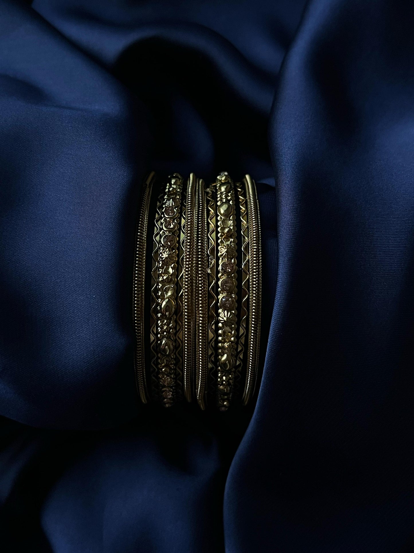 Gorgeous Golden Bangles Set