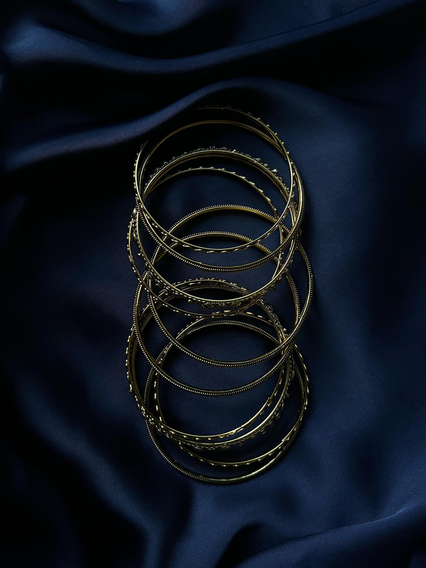Gorgeous Golden Bangles Set