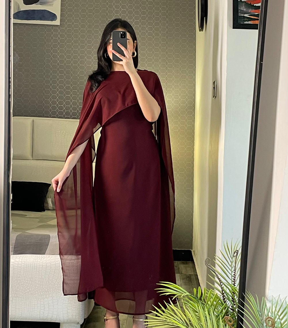 Royal Breeze Chiffon Gown