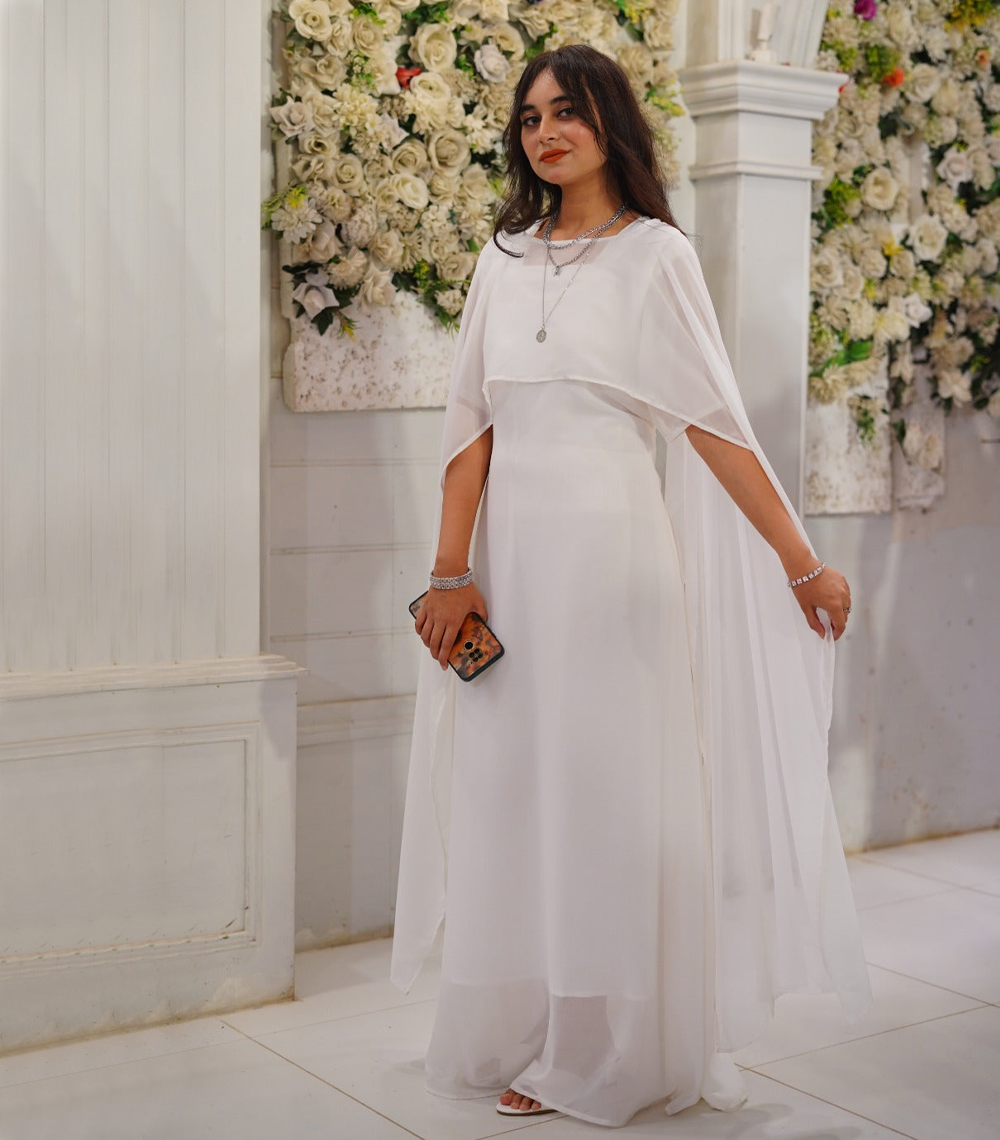 Royal Breeze Chiffon Gown