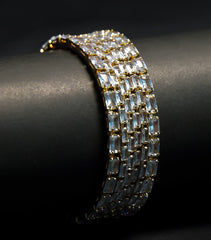 Crystal White Stone Bangles