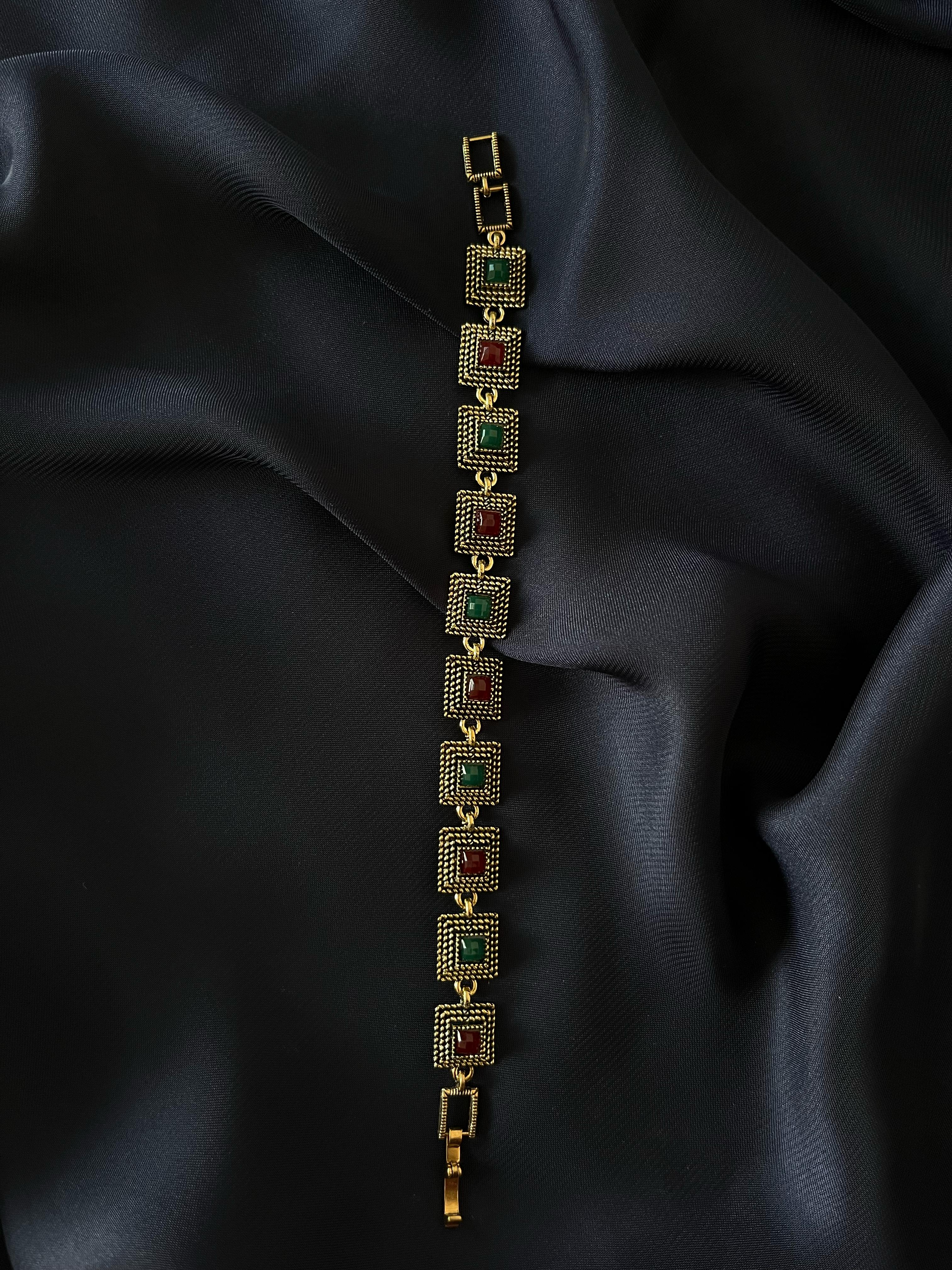 Traditional Colourful Stone Bracelet