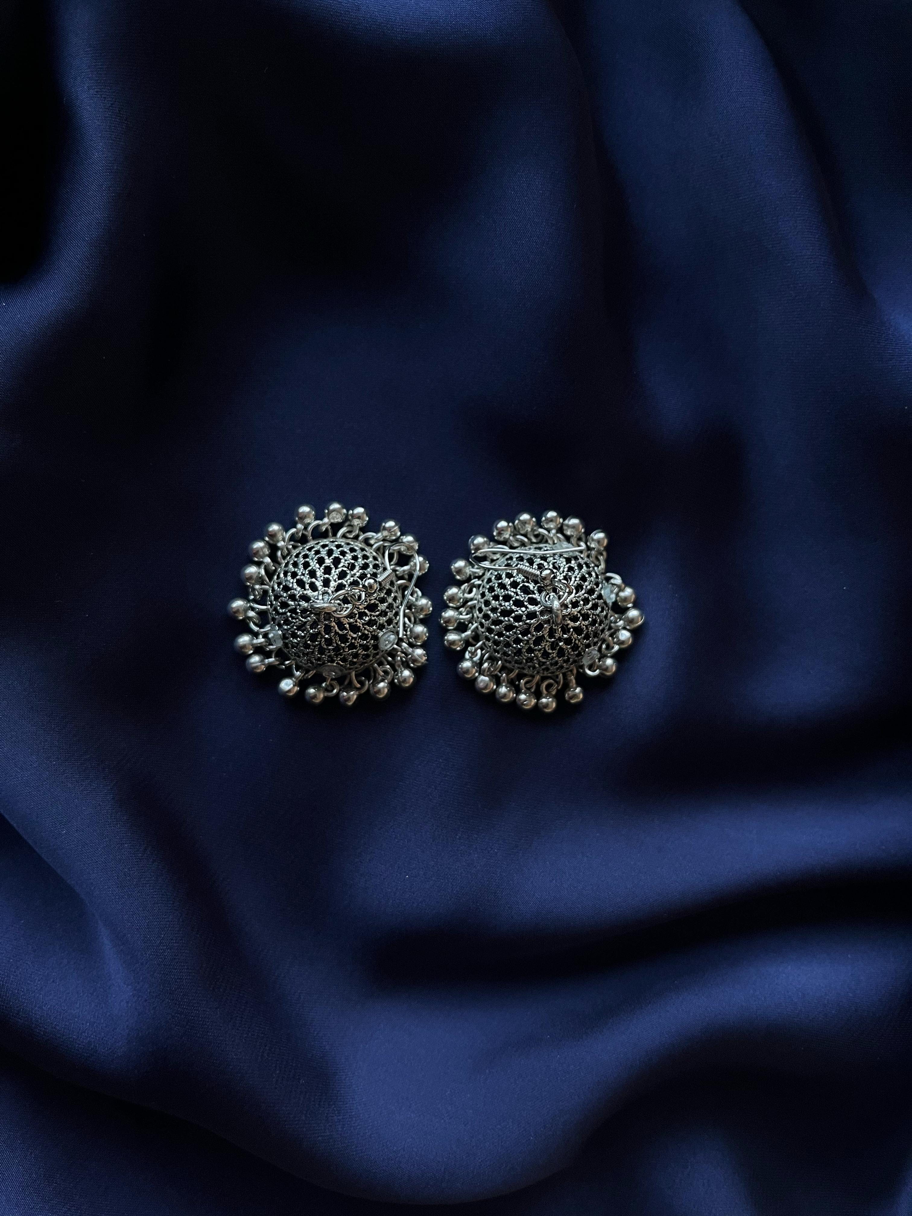 Silver Traditional Jhumka
