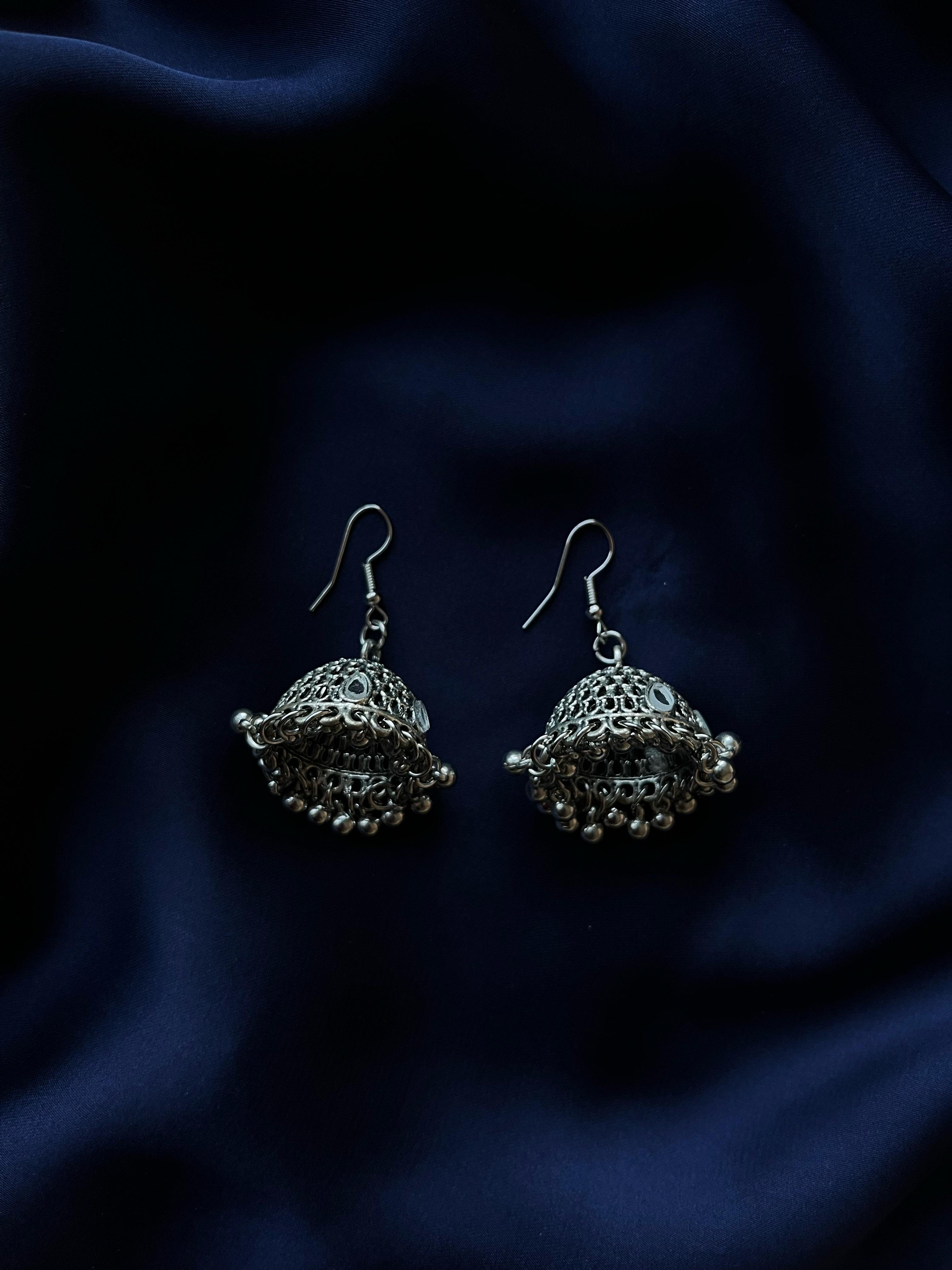 Silver Traditional Jhumka