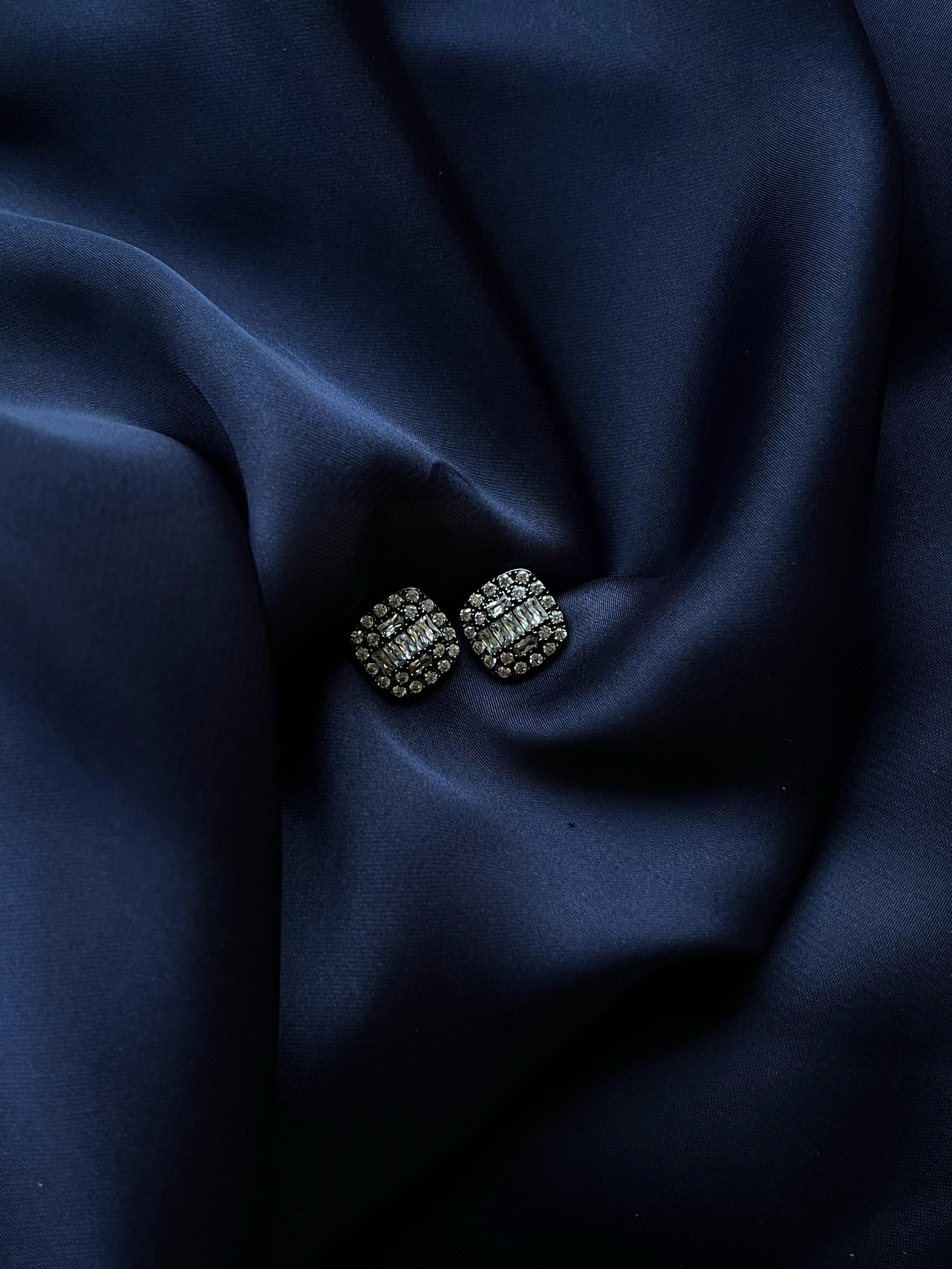 Square Shape Ear Studs