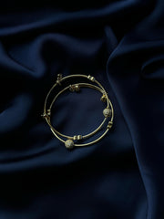 Light Golden Fashion Bangles – Set of 2