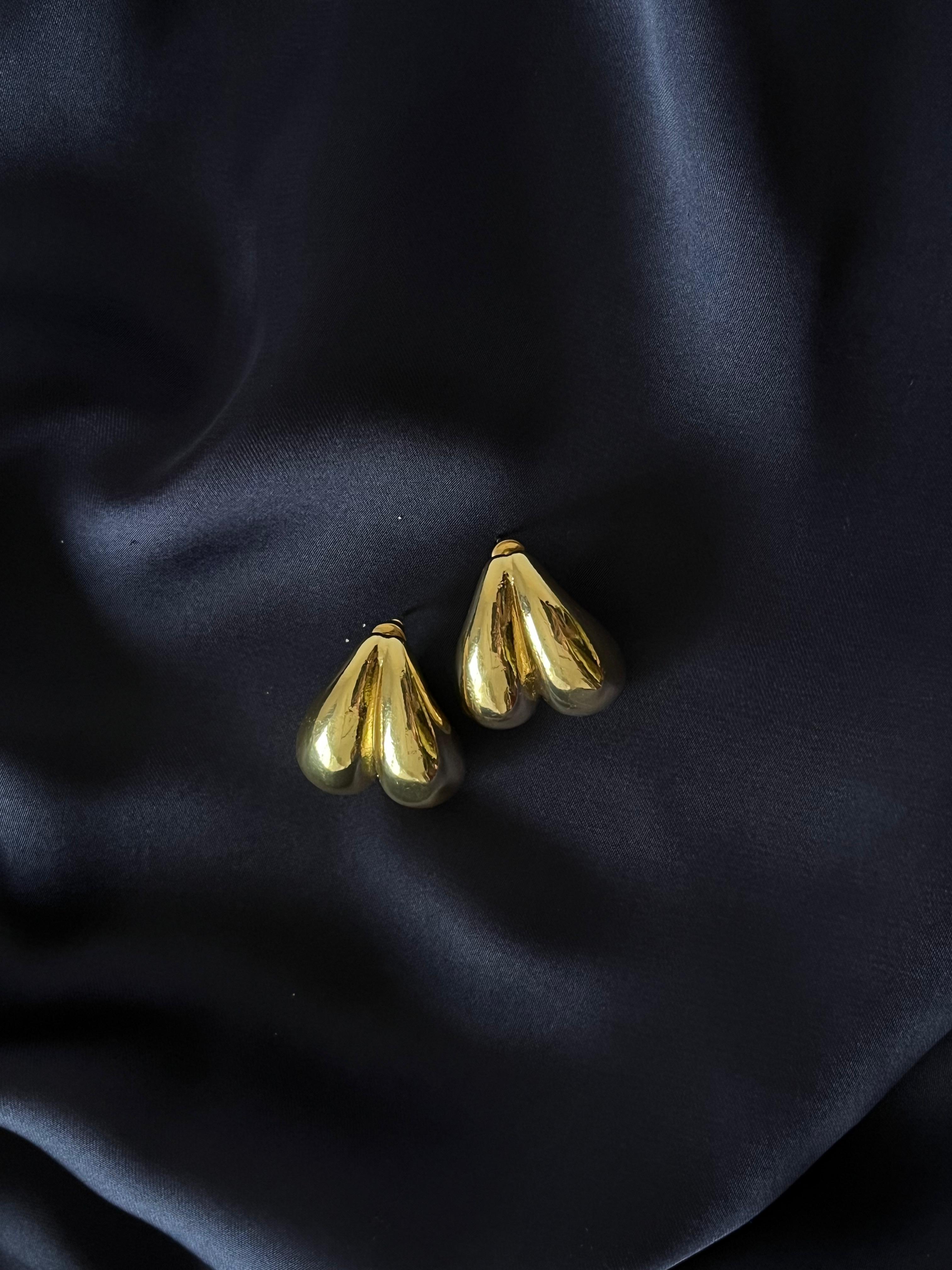 Golden Fashion Studs