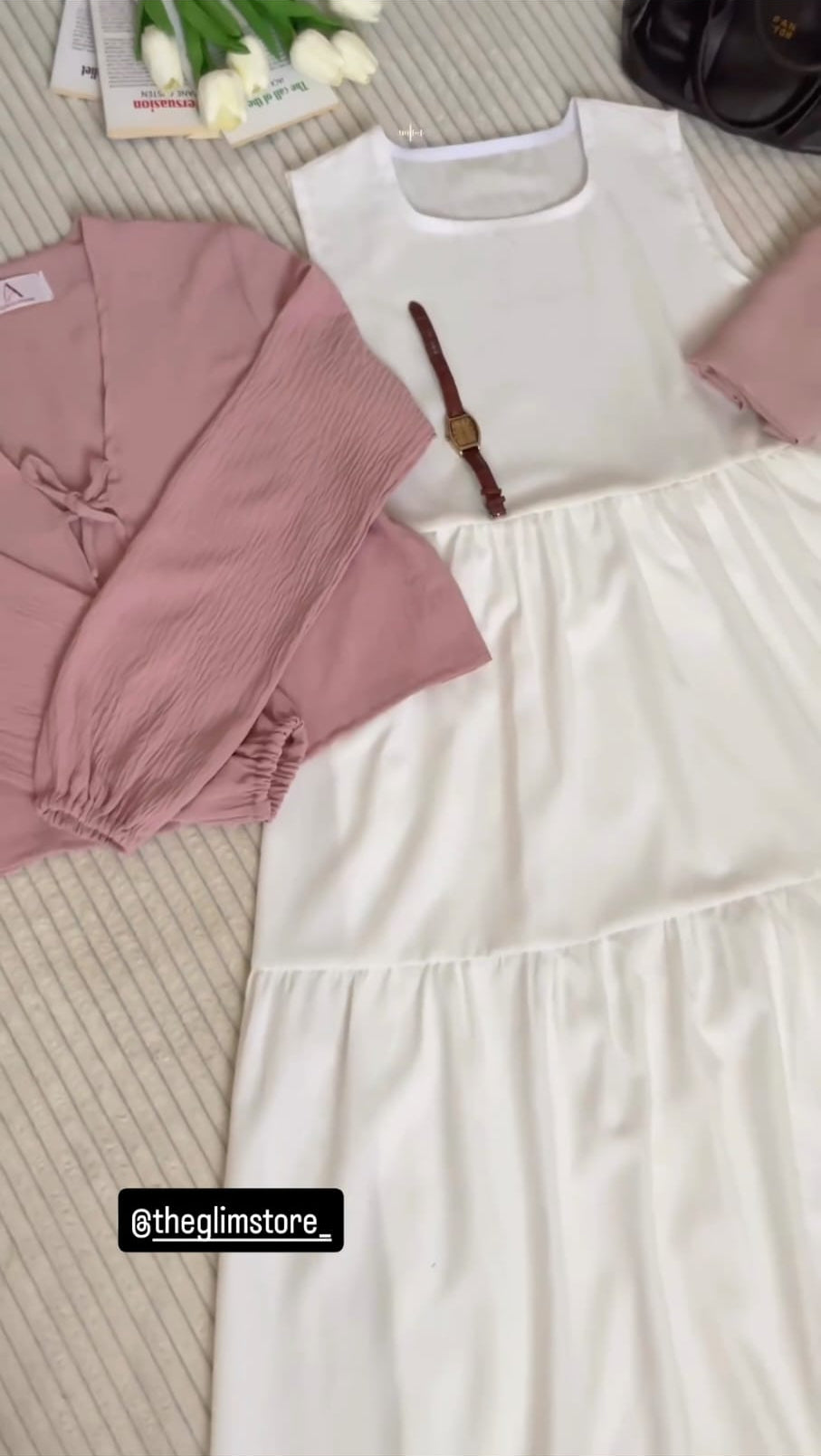 Blush Ivory Two-Piece Maxi